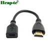 10CM Up Down Right Left Angle HDMI 1.4 A type Male to Female Extension adapter cable