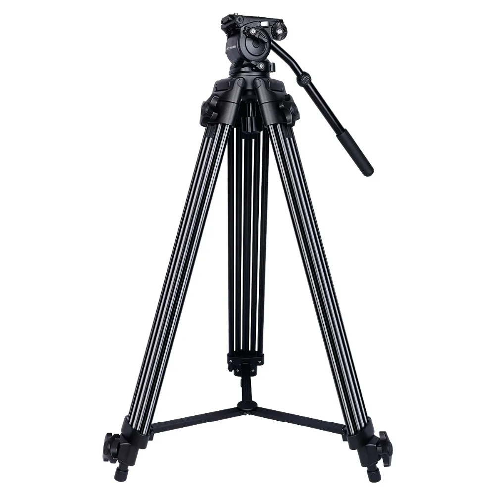 

Professional Black with Fluid Head Camcorder Carbon Fiber Video Tripod