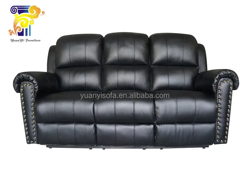 Good Quality Bonded Leather Classic Lazy Boy Recliner Sectional Sofa
