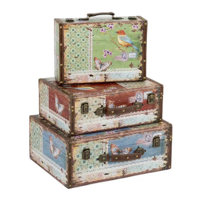 Decorative Wholesale Vintage Suitcases With Custom Design Leather Suitcase Set - Buy Wholesale ...