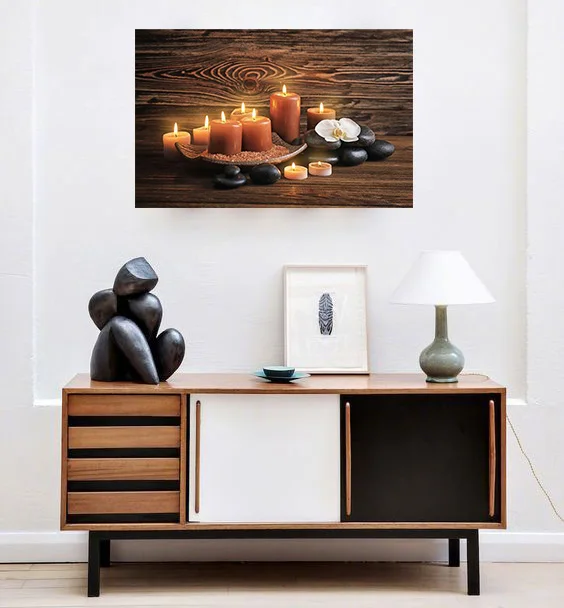 Led Candle Canvas,Light Up Candle Picture,Flickering Wall Painting Buy Flickering Wall