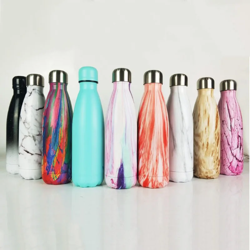 Wholesale Engravable Insulated Stainless Steel Cola Shaped Water Bottle with Custom Logo