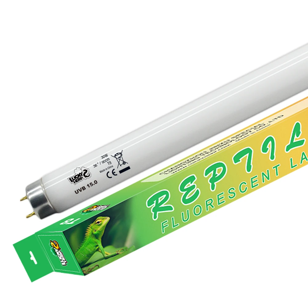 

36 inch G13 30w UVB 15.0 T8 fluorescent tube light for live reptiles cage display, White