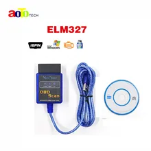 Super mini elm 327 Auto code reader OBD SCAN car diagnostic tool interface ELM327 USB interface V2.1 version free shipping