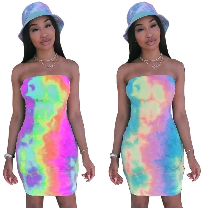 

Ready to ship rainbow shirt dress for women summer T-shirt Dress off shoulder, N/a