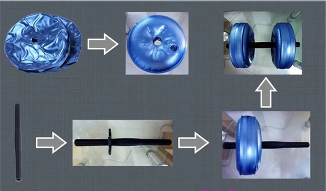 water filled dumbbells