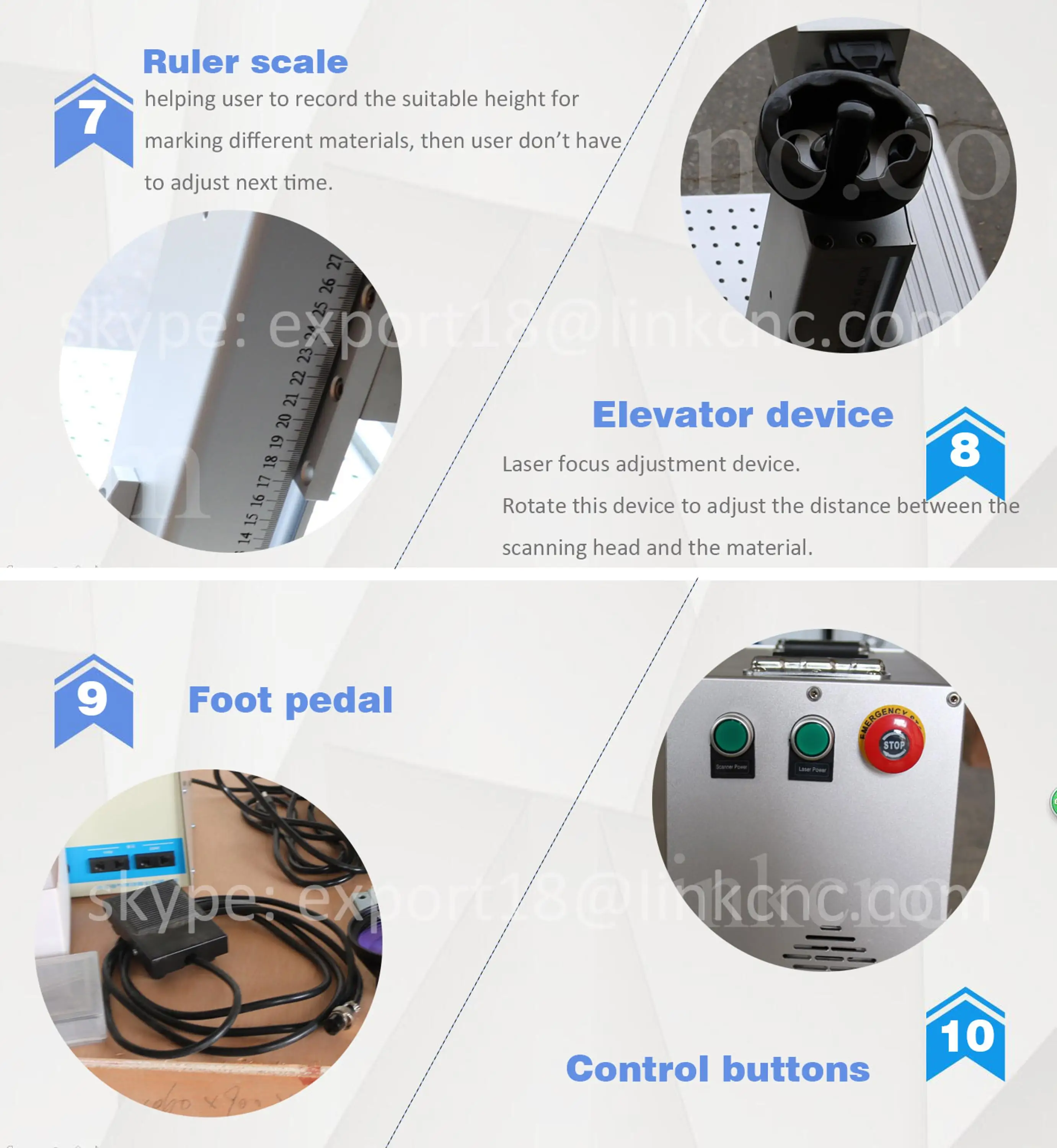 Portable 20w Fiber Laser marking machine for stainless steel carbon steel gold silver