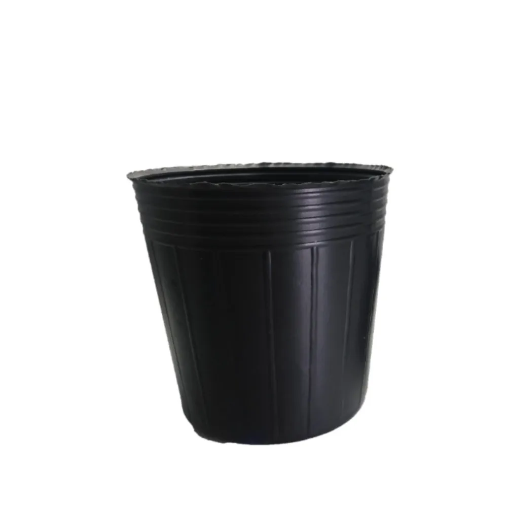 
Gardening black plastic flexible nursery pot 
