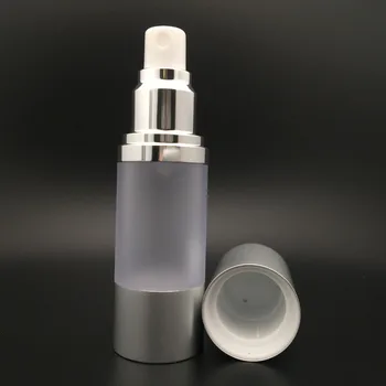 Download Low Moq 30ml Matt Silver Frosted Airless Spray Pump Bottle - Buy Frosted Spray Bottle,Frosted ...