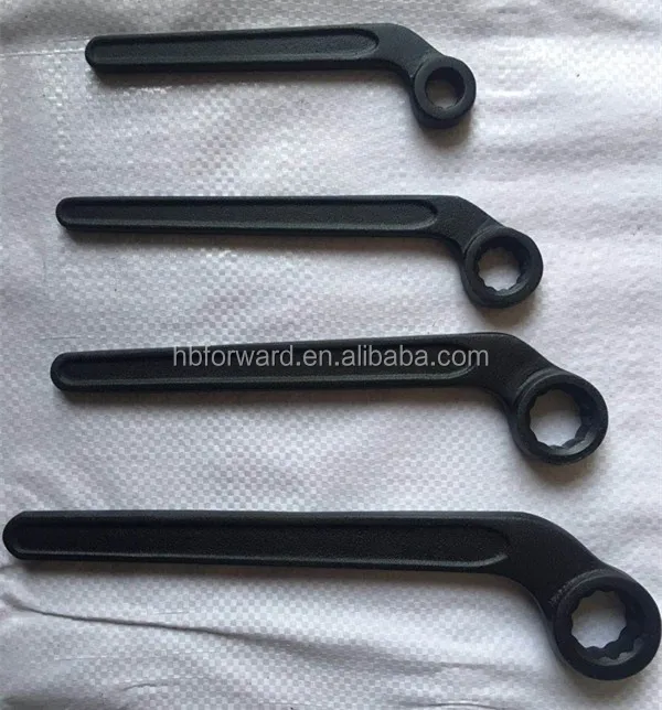 German Type Single Bent Ring Spanner,Single Bent Box Wrench Steel Heavy