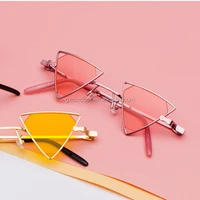 

2018 890fashion Triangle sunglasses women Punk Wind vintage metal frame personality eyewear