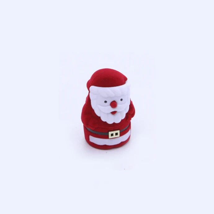 

Custom unique Christmas Santa Claus jewelry earring ring box, Any color is available