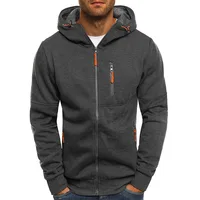 

xxxl jumper full zipper up grey zip pocket hoodies sweatshirts