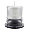 Marine Solar Warning Light - YELLOW LED Marine Dock Barge Safety Beacon Light