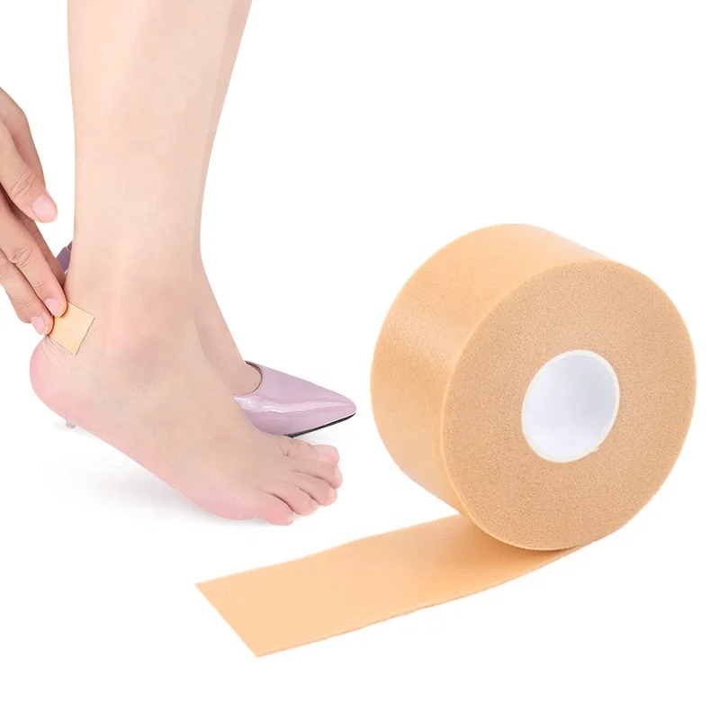 

Medical Grade PE Foam High Heel sticker Foot Care Sticker for Toes,Injured Toenails, Corns,New Shoes 2.5cmx5Y, Nude