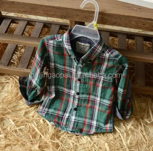 
Bulk wholesale kids clothing baby bobys new model children plaid flannel shirt 