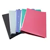 Factory plastic documents clip folder with pocket A4 size file folder for office stationery
