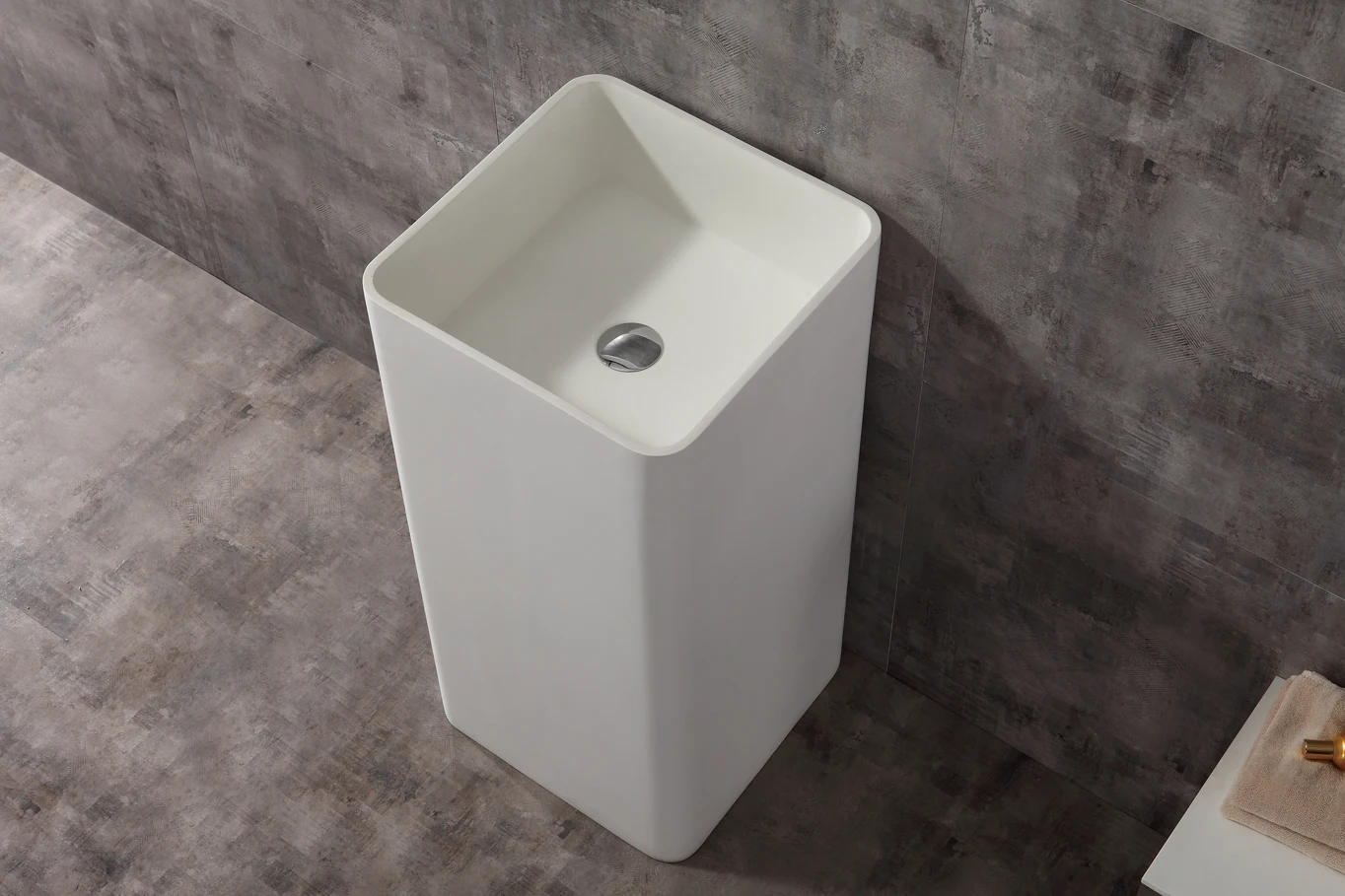 Kf04 Wash Basin Price In Bangladesh Resin Stone Pedestal Sink For