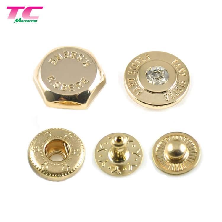 Wholesale Guangtong Brand Custom Round Shaped Parallel Spring Metal  Fastener Snap Button for Leather Purse Handbags From m.