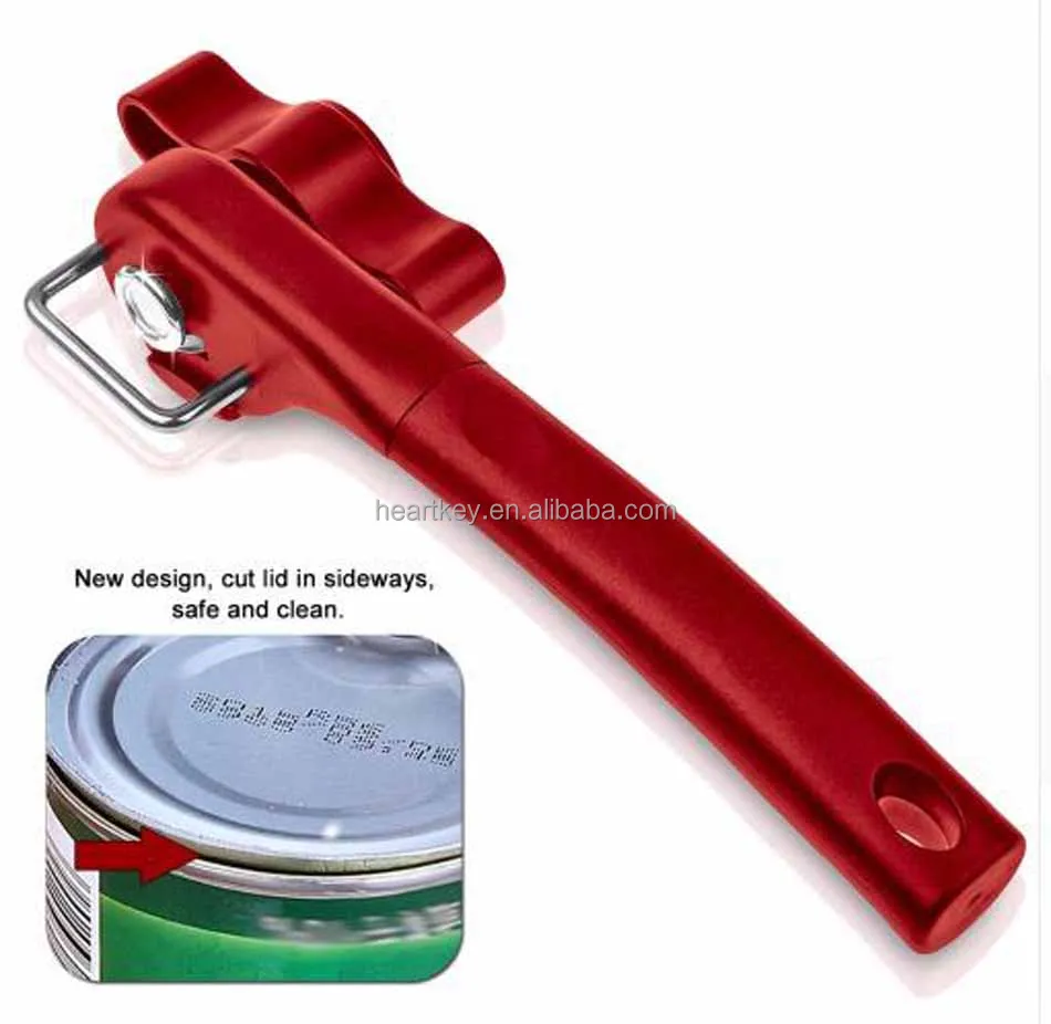 

Factory Price Top Quality Safety Can Opener Ergonomic Soft Grips Handle Manual Smooth Edge Can Opener