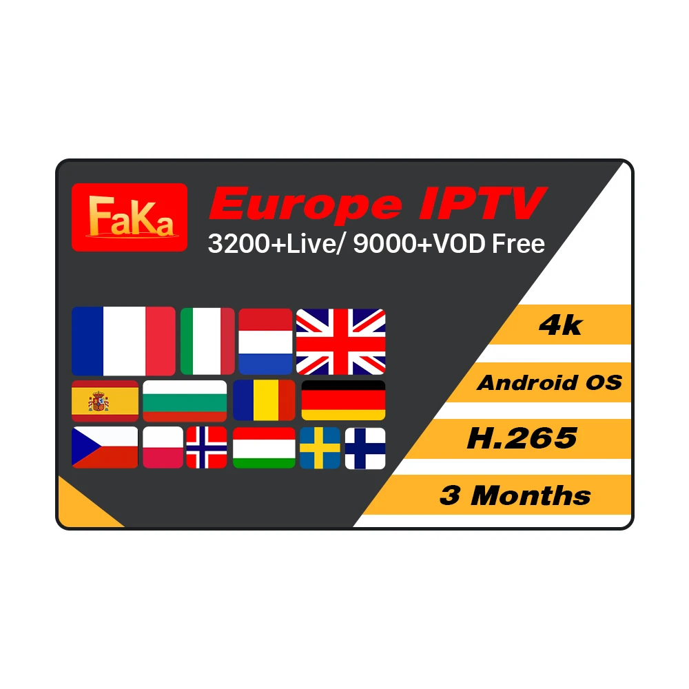 

IPTV France Subscription HD French Channels Abbonnement FakaFHD 3 Months
