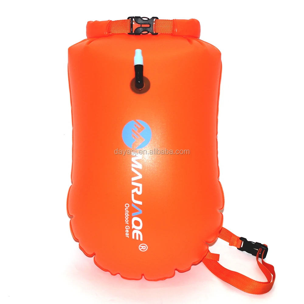 

20L PVC Outdoor Waterproof Dry Bag Inflatable Storage Flotation Rafting Kayaking Drift Bag River Life-saving Swimming Buoy, Orange ,yellow,pink