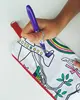 Design Your Own Gift DIY Canvas Pencil Bag / Colour Your Own Zipper Pencil Case