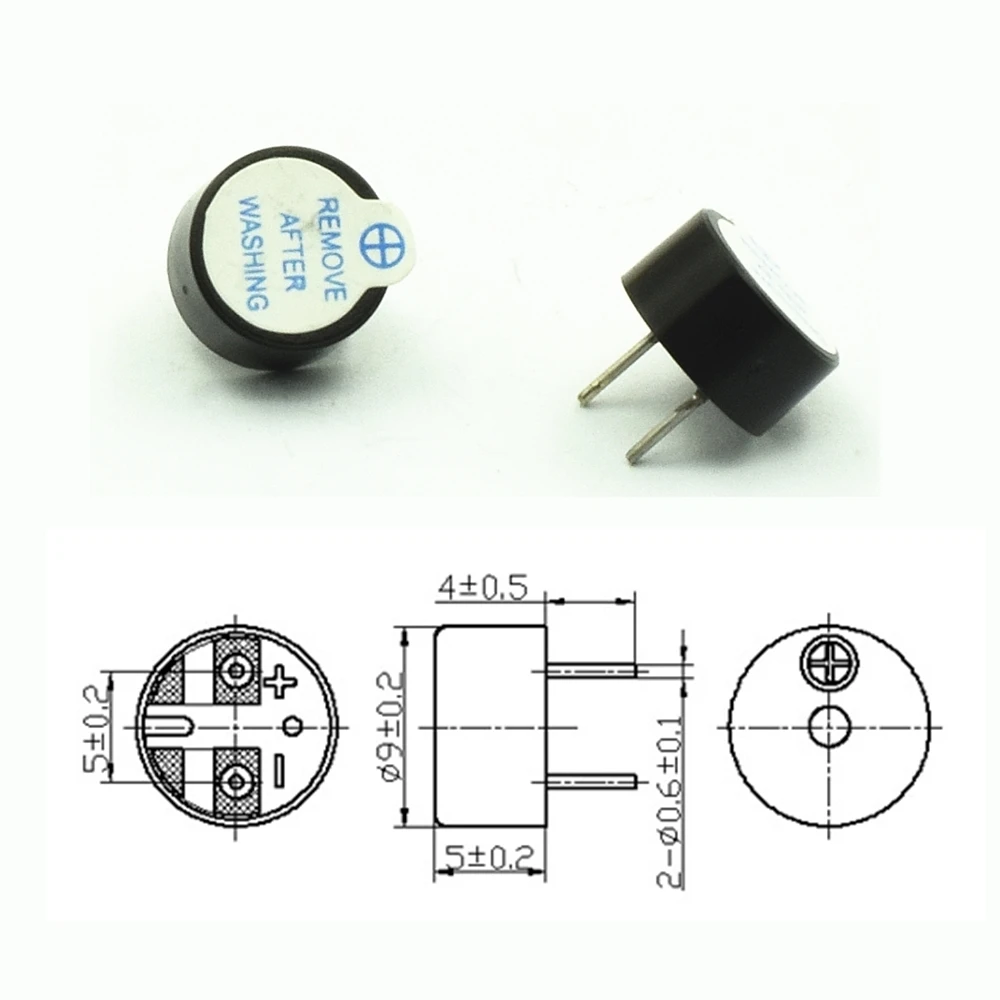 9mm Mão Buzzer Piezo AcústicosID do produto