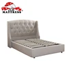 high headboard fabric bed king size bed with storage