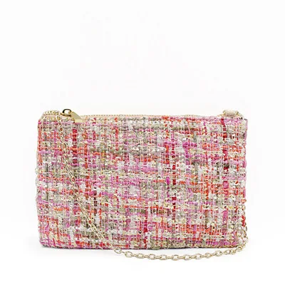

Pink color canvas fabric phone sling bag women girls crossbody shoulder bag, Custom made