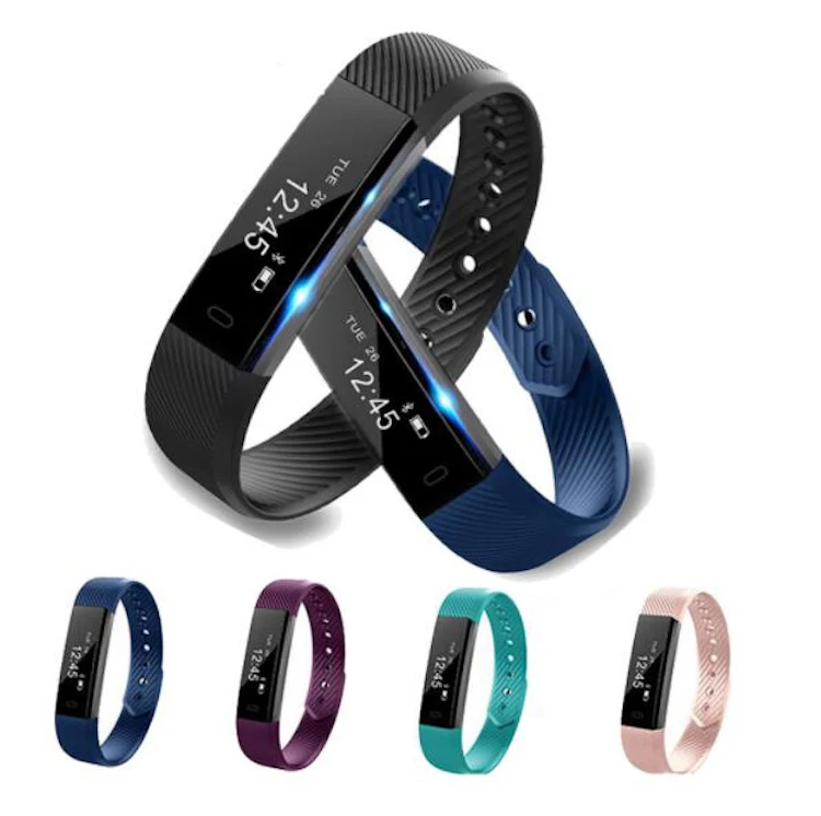 

Hottest Smart wristband ID115 Sports Bluetooth Smart Bracelet Fitness Heart Rate Monitor Miband Smart Watch Band