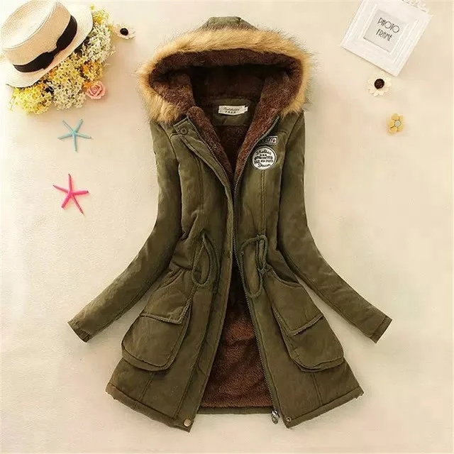 Coldker 2018 New Parkas Female Women Winter Coat Thickening Cotton Winter Jacket Womens Outwear Parkas