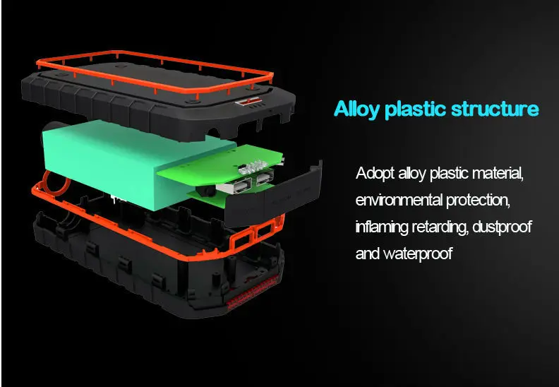 High Quality 600a Peak Portable Power 12v 12000mah Car Jump Starter