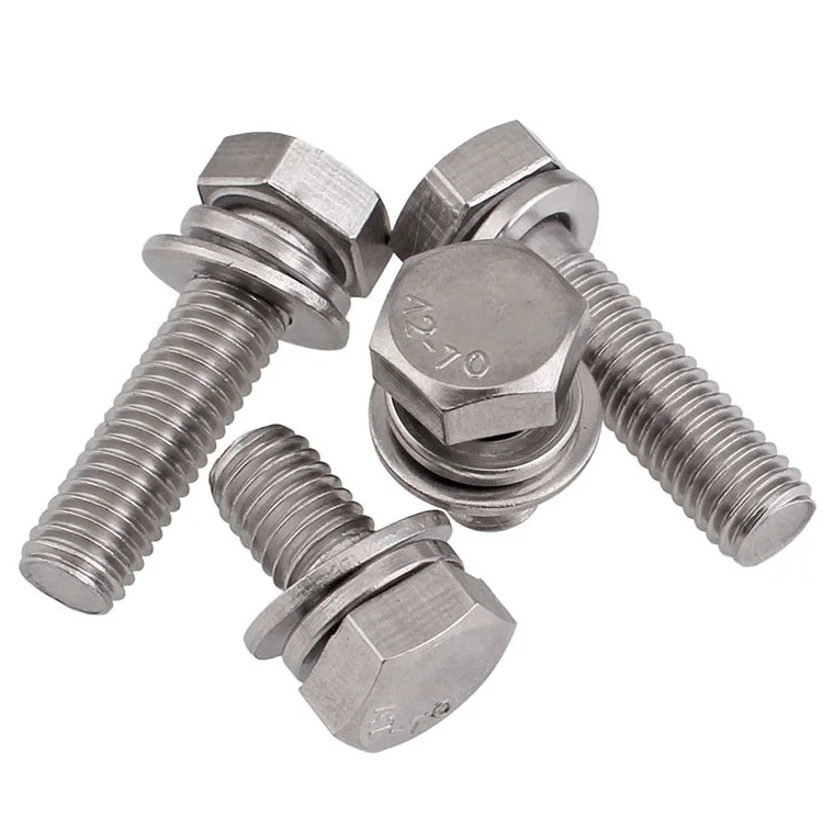 
Stainless Steel Hex Bolt Nut and Washer DIN933 DIN931  (60595223184)