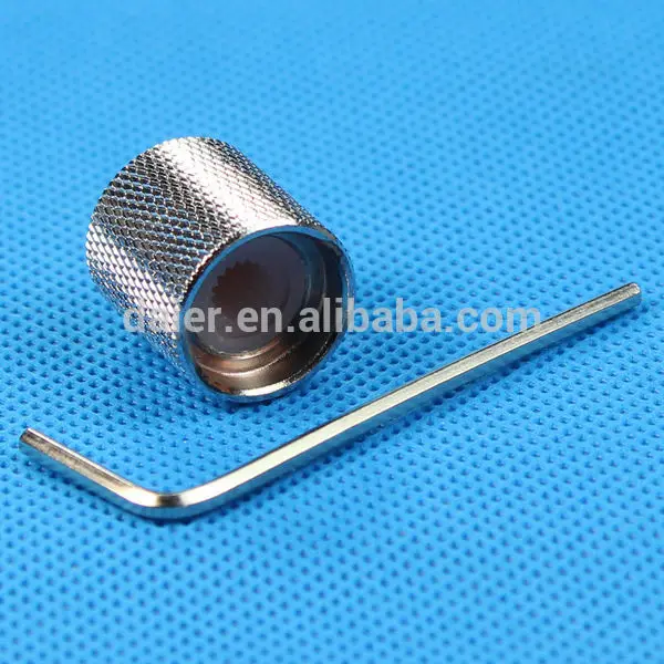 18 teeth silvery metal guitar knobs