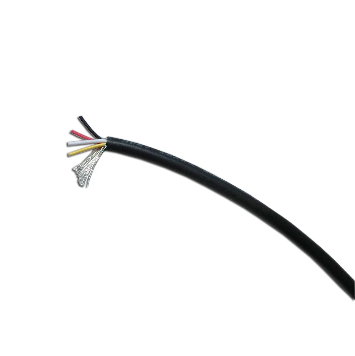 1m Black 24 Awg 4 Conductor Shielded Wire Humbucker Guitar Pickup