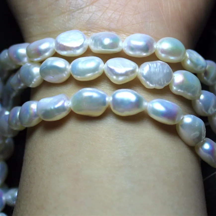 

Tryme Wholesale Natural Freshwater Irregular Shape Pearl Beads For Jewelry Making DIY Bracelet Necklace 7-10 mm Strand 36 Pcs 15, N/a