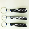 Factory Whosale American Flag Stars Keychain Silicone Wristband Key Holder