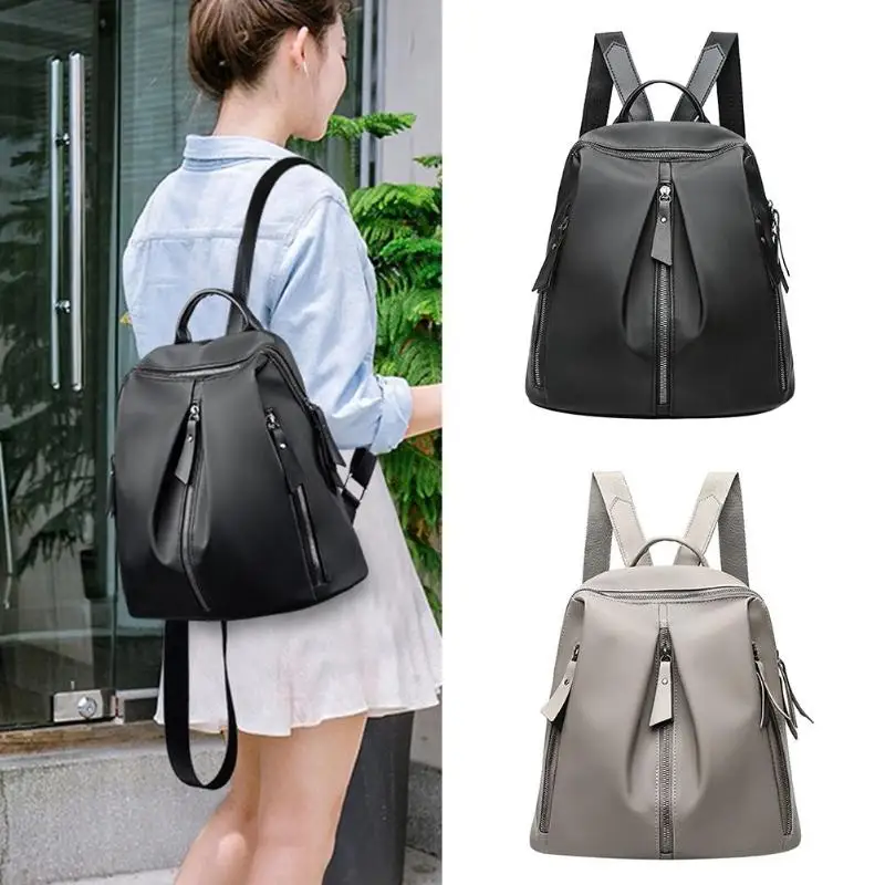 

Travel Schoolbags Teenagers Girls Shoulder Casual Rucksack Elegant Large Capacity Bag Nylon female leather backpacks