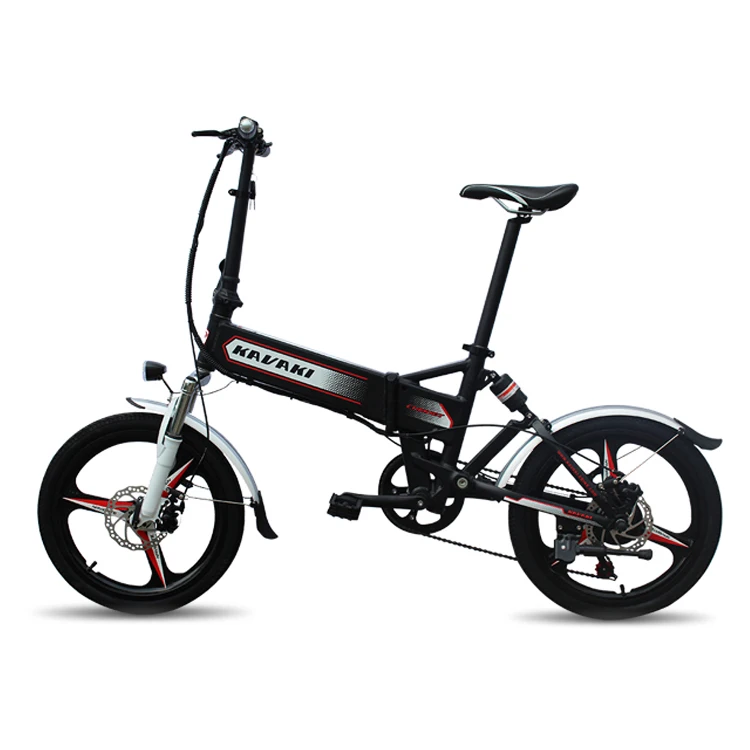 

Guangzhou Factory fashion design Pedal 20 inch tyre folding alloy wheel disc brake 48V20Ah electric city E-bike, Black;white etc.