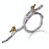 New design Bird on Branch sterling silver ring