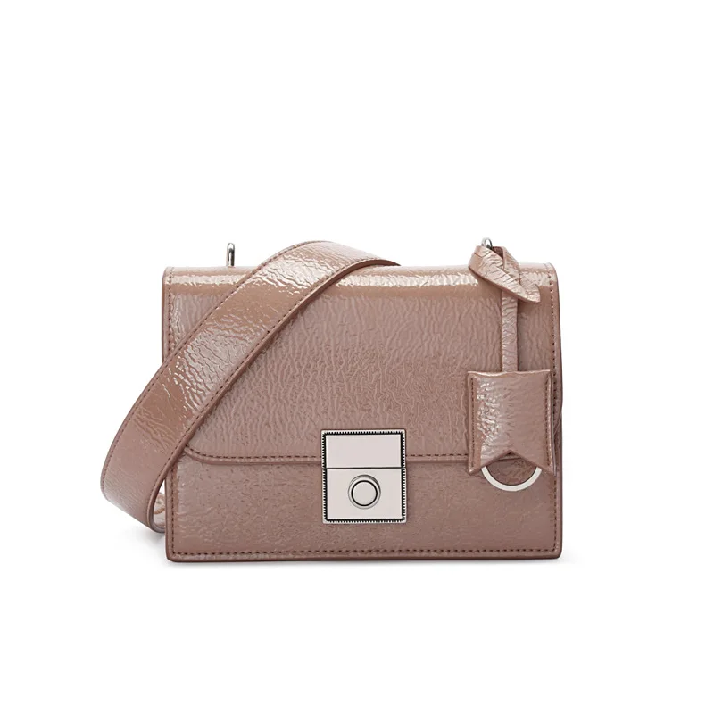 

2021 OEM/ODM PU Leather Ladies Gender Simple Messenger Shoulder Bags, Pink,dark purple