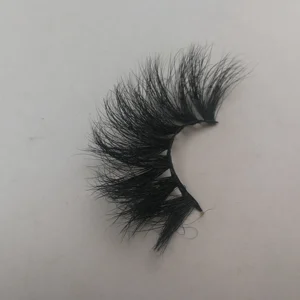 New arrival Custom Eyelash Packaging 25mm long wholesale 3D mink eyelash