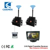 Wireless rear view camera system with 2.4GHz rc transmitter and receiver for truck, trailer, and heavy duty vehicle