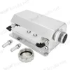 Universal 2L Aluminum Oil Catch Can Reservoir Tank For Car with Drain Plug 2000ml Silver