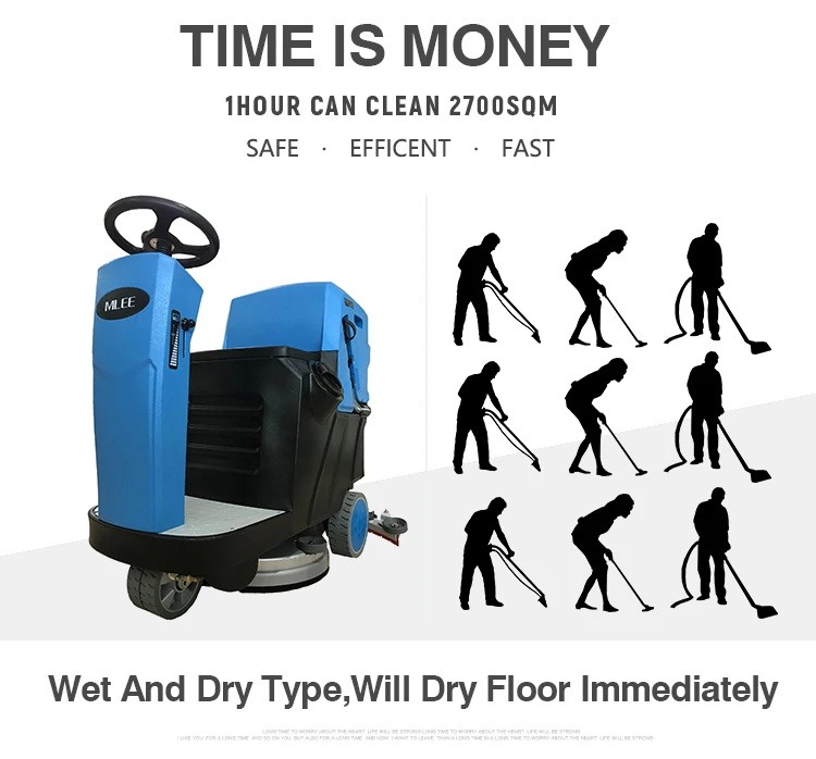 Mlee740mini Flooring Cleaning Machine Stations Storehouses Automatic