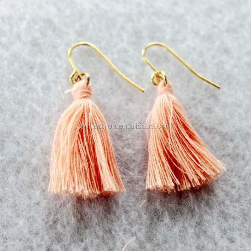 

New Arrival Women Simple Cheap Fabric Tassel Earring