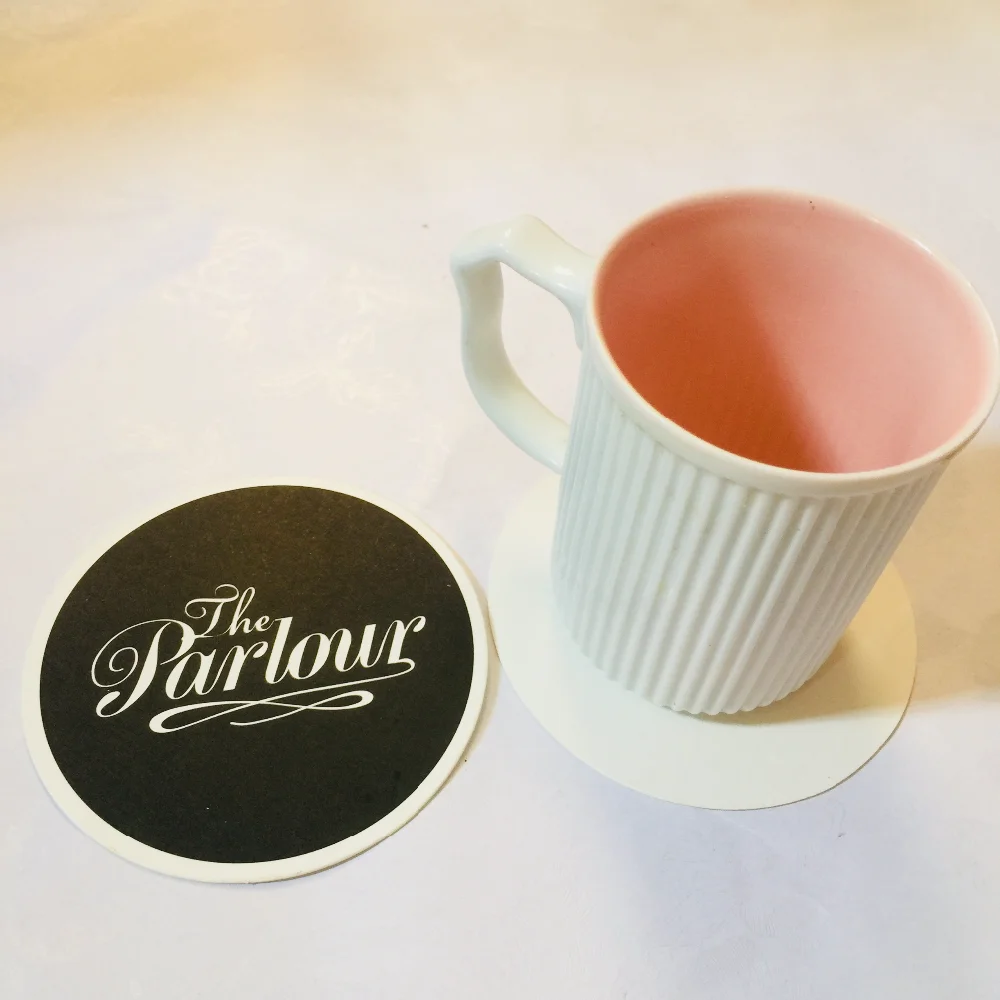 

custom disposable recycled tissue paper wine absorbent recycled Coaster