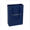 Boutibox BB-P139 Yiwu bangdi packaging blue artpaper bag silver foiled logo cotton rope carrier