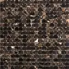 Emperador backsplash mosaic tile brick pattern made in Jiangsu inter China subway marble mosaic tiles